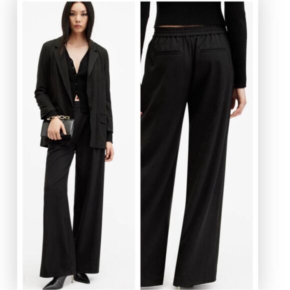 All Saints Aleida Lightweight Wide Leg Pants NWT $229 - Picture 1 of 8